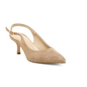 MIRROR Brown Slingback Heeled Shoe With Pointy Toe